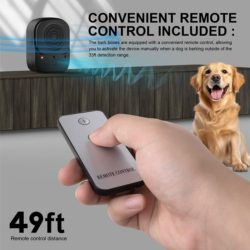 [亚马逊新品超声波驱狗器止吠器充电止叫器遥控训驱狗神器宠物用品]