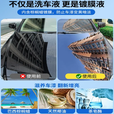 Car wax — water wax black and white car