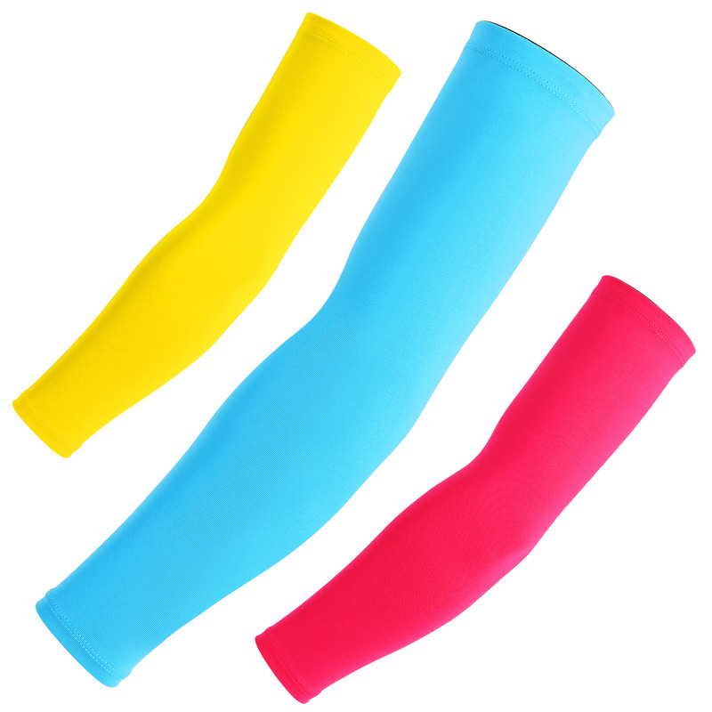 Basketball Arm Protector Silicone Anti-skid Sleeve Summer Sunscreen Ice Silk Sleeve Outdoor Riding Sports Motorcycle Arm Sleeve