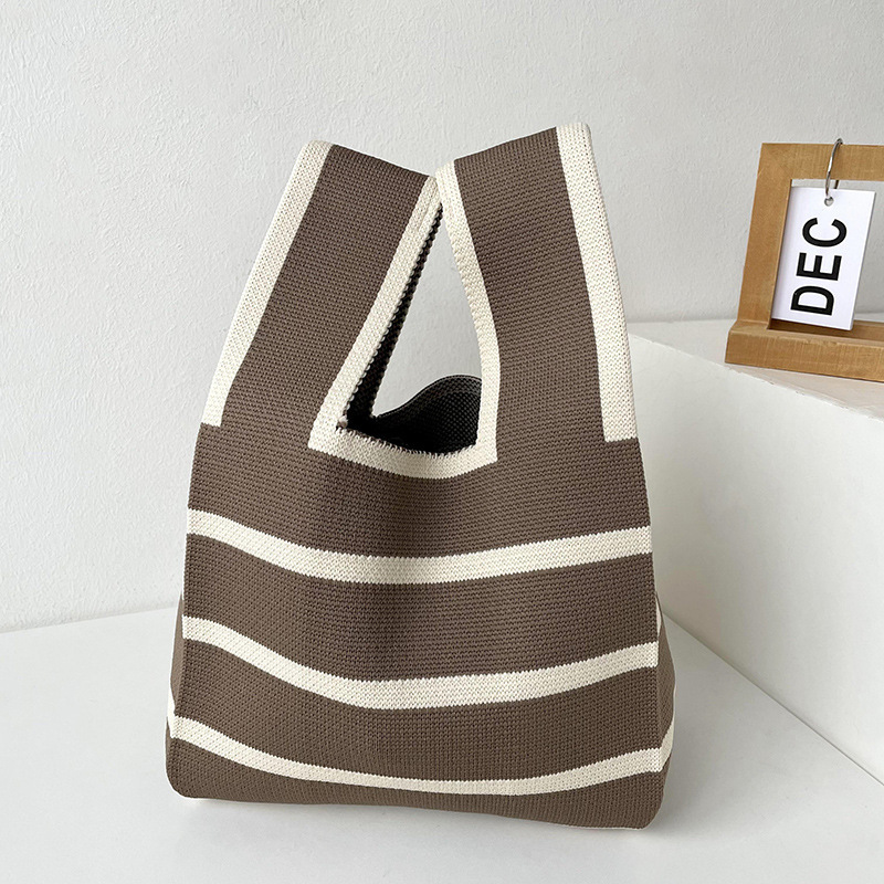 Bolsos, diseño de nicho femenino, bolso de punto personalizado, bolso tejido de un solo hombro de punto de todo fósforo, bolso de mano, bolso de mano