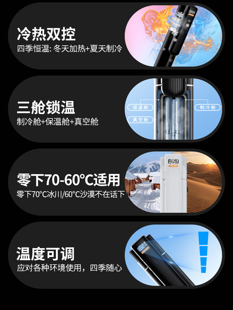 2026 New Insulin Refrigerated Box Portable Rechargeable Growth Hormone Refrigerated Cup Four-Season Constant Temperature Medicine Large Capacity