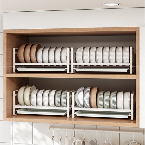Installation-free single-layer dish storage rack under cabinet sink household drain rack kitchen dish rack small storage rack