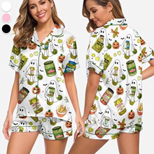O 4659 Long Print Casual Sleepwear Set ӡ��������װ ��