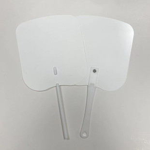 Advertising Fan, Heat Transfer Fan, Sublimation Advertising Fan, Promotional Gift, Double-Sided Color Plastic Fan