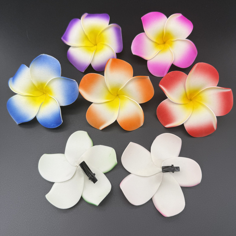Cross-Border Foam Plumeria Hair Accessories, Hawaiian Style Seaside Photography, Model Head Flowers, Large Plumeria Wholesale