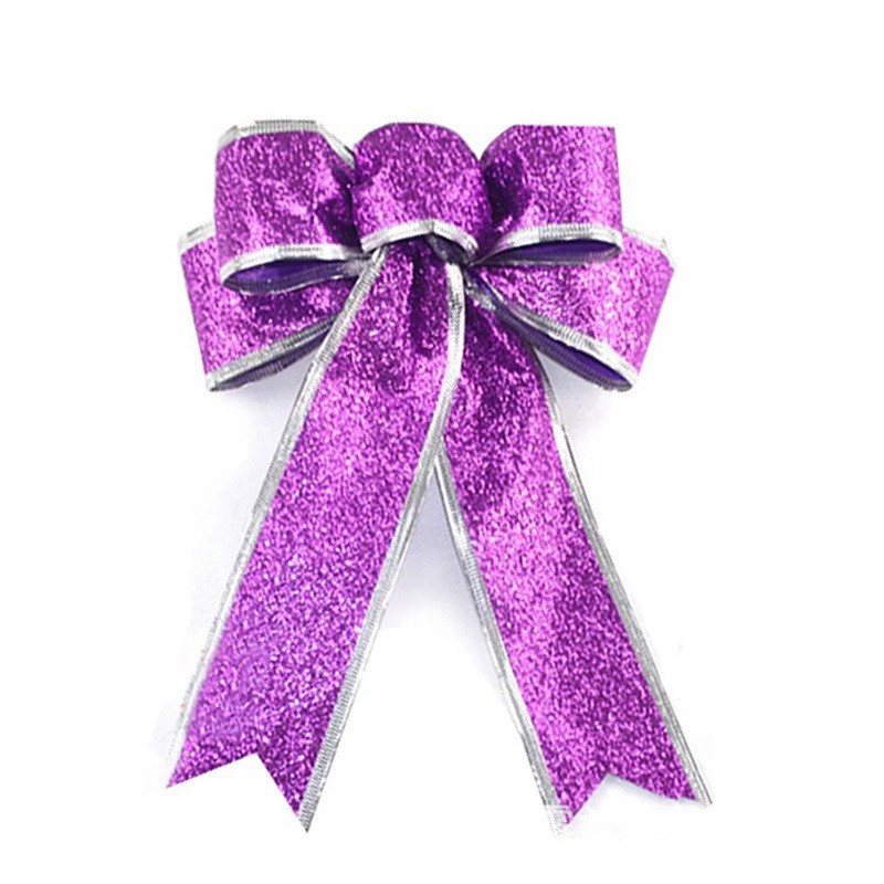 Lazo navideño hecho a mano, lazo con brillantina DIY, lazo para árbol de Navidad, decoración navideña 2026 image 8