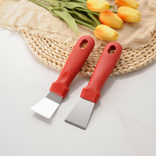 Stainless steel oil fume shovel kitchen cleaning shovel refrigerator defrost shovel range hood decontamination scroll knife cleaning tool