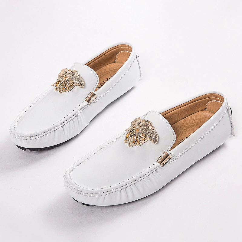 Мужские мокасины для вождения 2025 Весна-Осень Слипоны Дышащие Обувь для родителей и детей Слипоны Молодежная мужская обувь.