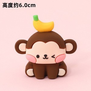 フォレスト動物園ケーキデコレーションオーナメントソフトプラスチック漫画象キリン子供の誕生日パーティーベーキングデコレーション|undefined