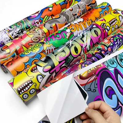 Trendy Graffiti Personalized Hip-Hop Auto Color Change Film