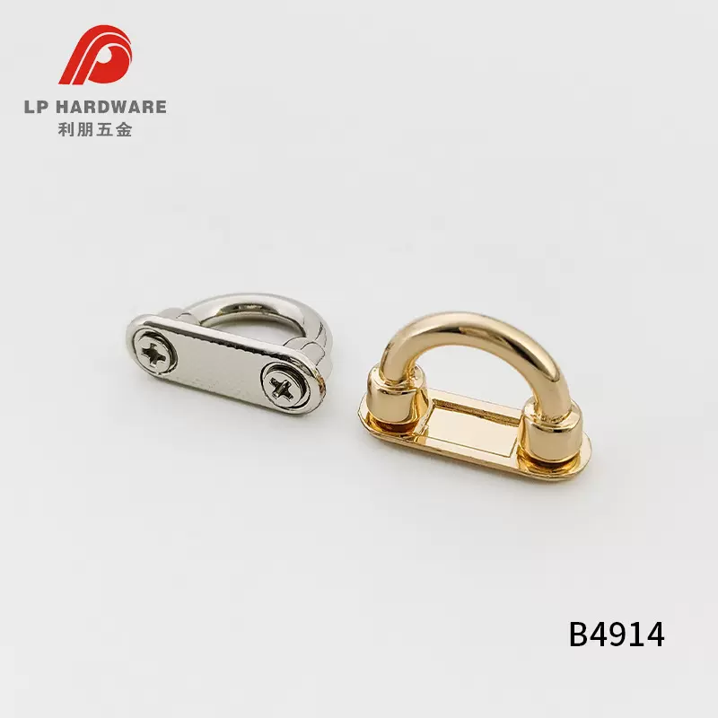 厂家批发金属带座拱桥扣螺丝可拆卸半圆拱桥箱包手袋五金配件