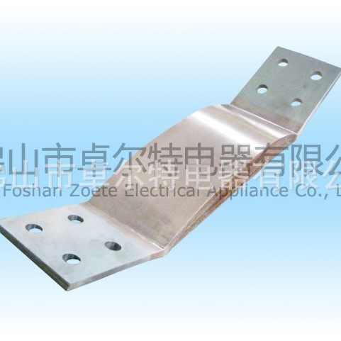 大电流铜软母线 紫铜皮软连接 线槽铜母排伸缩节10*100