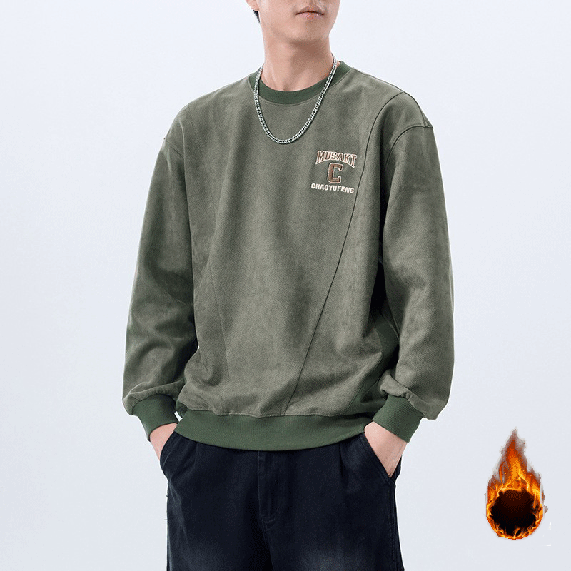 군청색 기모 안감
