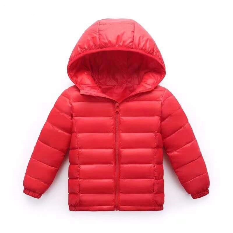 Chaqueta acolchada de algodón para niños ligera de otoño e invierno Chaqueta acolchada de algodón con capucha para niños Chaqueta acolchada de algodón para niños y niñas
