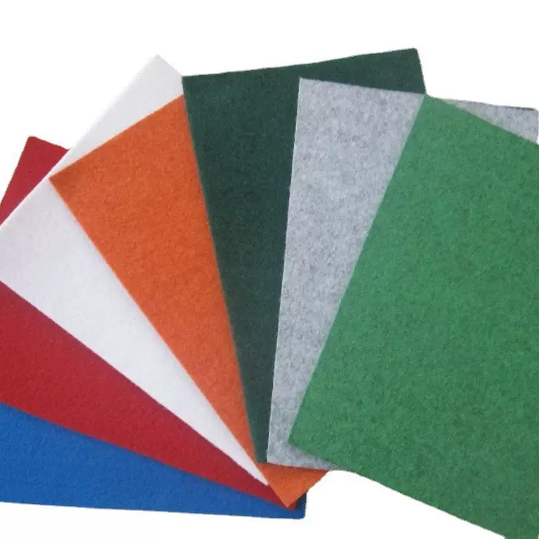 透水性过滤性抗腐短丝土工布聚酯长丝布园林绿化布生产