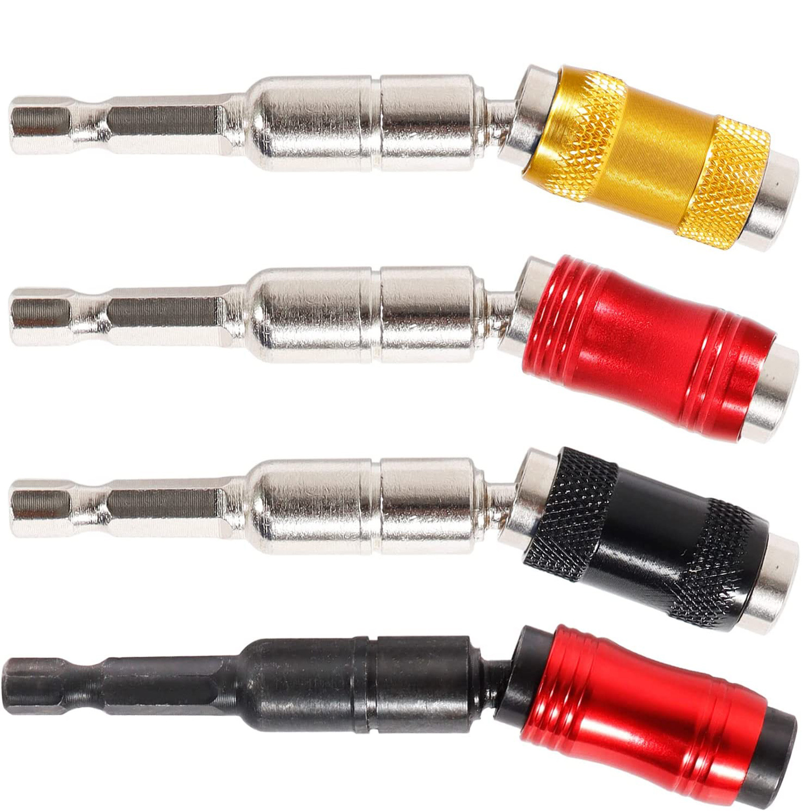 多角度批头延长杆 转接头强磁电动起子 六角柄6.35mm快脱自锁接杆