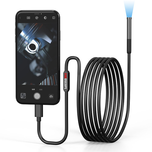 Single-lens high-definition industrial pipe endoscope supports Apple Android Type-C three-in-one phone endoscope