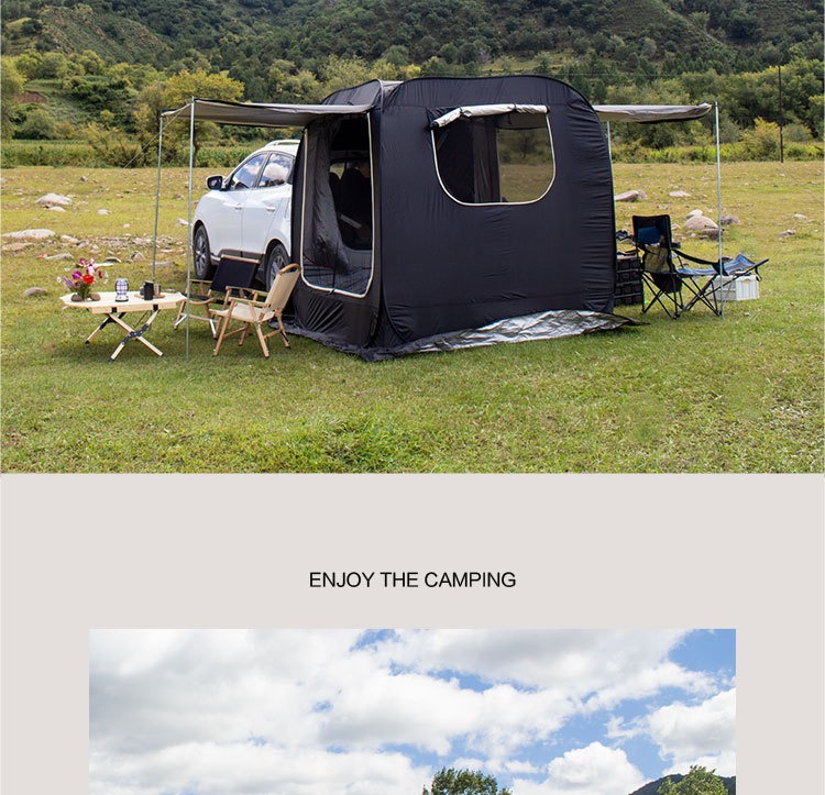 Car Rear Tent, Multi-Functional Car Sunshade, Camping Quick-Open Canopy, Side Tent, Car Side Extension Tent, Quick-Open Tent