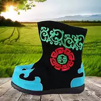 Монголия весенне-осенние сапоги и обувь для детей, для мальчиков и девочек, монгольский танец, этнический характер, повседневная