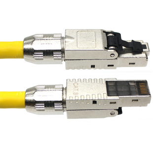 Eight Free Pressure Shielding Crystal Head Cat8 Stp Connector Free Crimping Tool