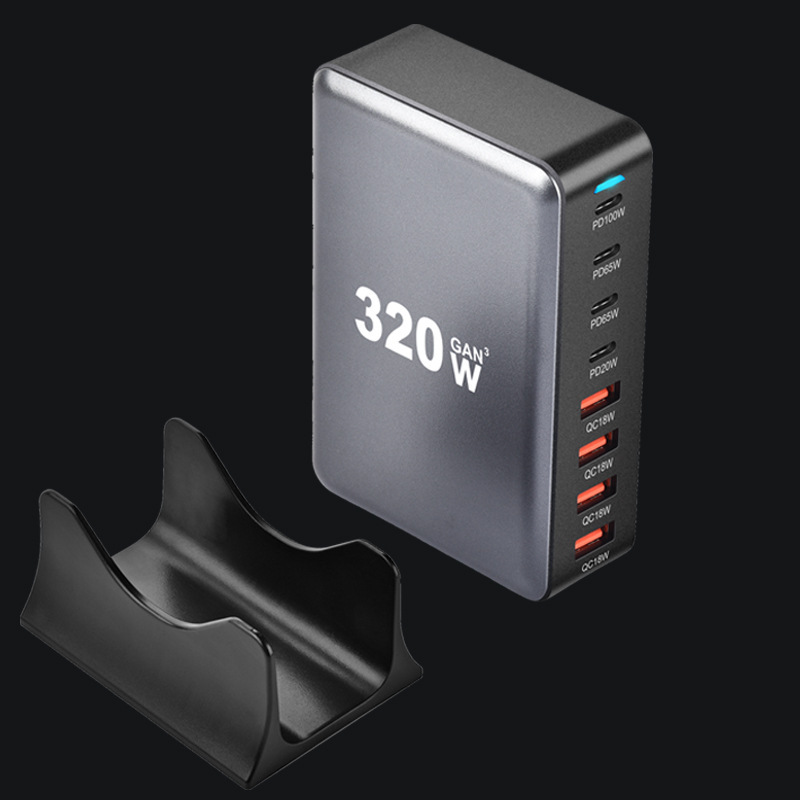 窒化ガリウムマルチポート USB 充電器 320 ワットラップトップ携帯電話充電ヘッド超高速充電充電器ヘッド|undefined