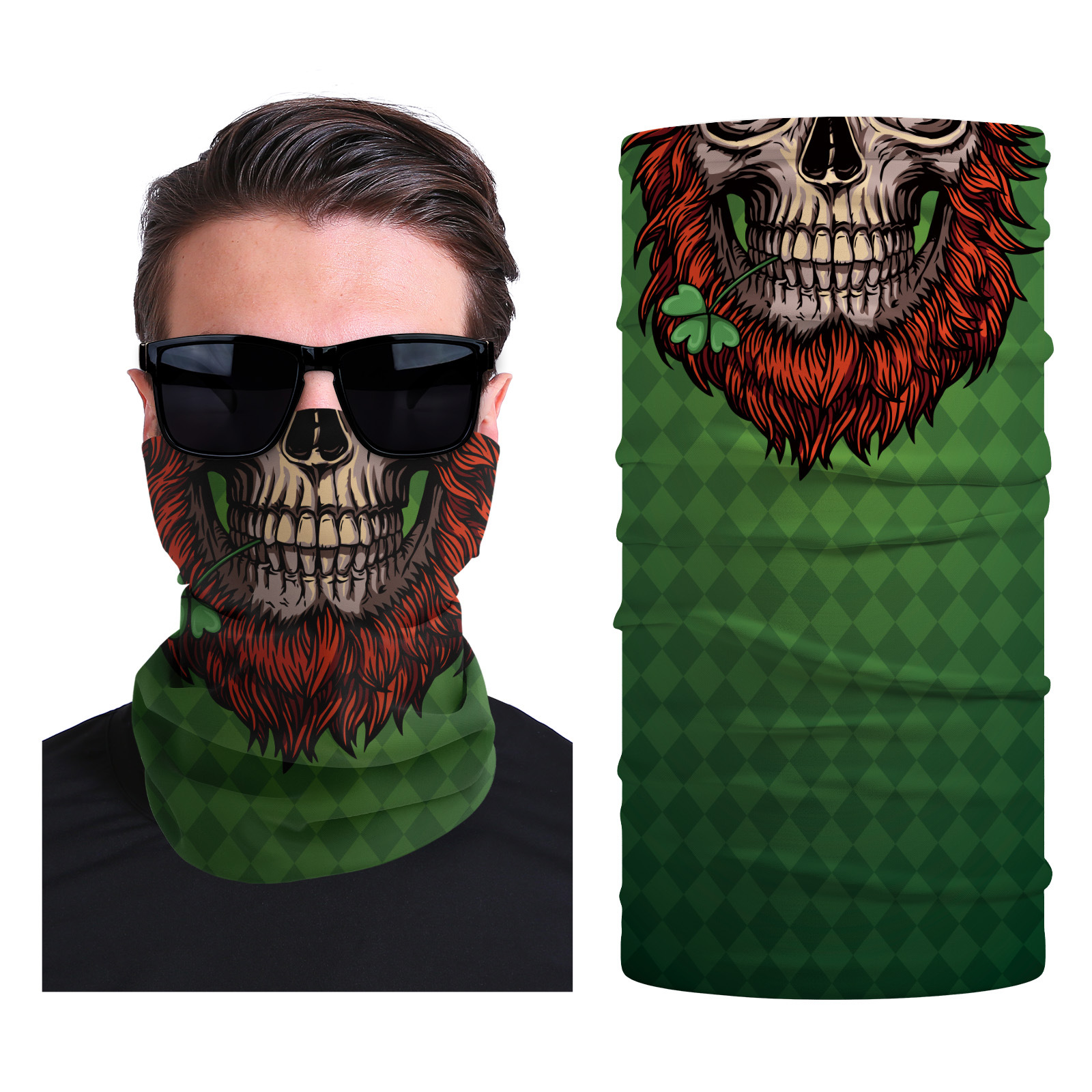 Xun hui transfronterizo media cara cráneo bufanda mágica sombrilla de viaje al aire libre máscara de equitación cuello de protección uv