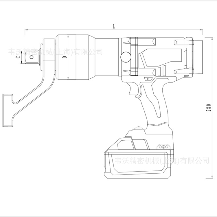 8500Nm数显充电扭矩扳手数显充电扭力扳手数显充电力矩扳手