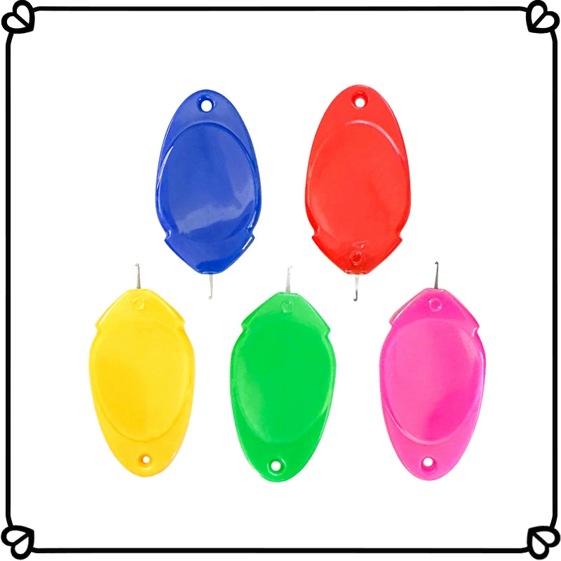 Amazon красочный пластиковый Нитевдеватель для большого пальца DIY инструмент для вышивки крестиком для пожилых людей распознавание иглы руководство по заправке нити в иглу