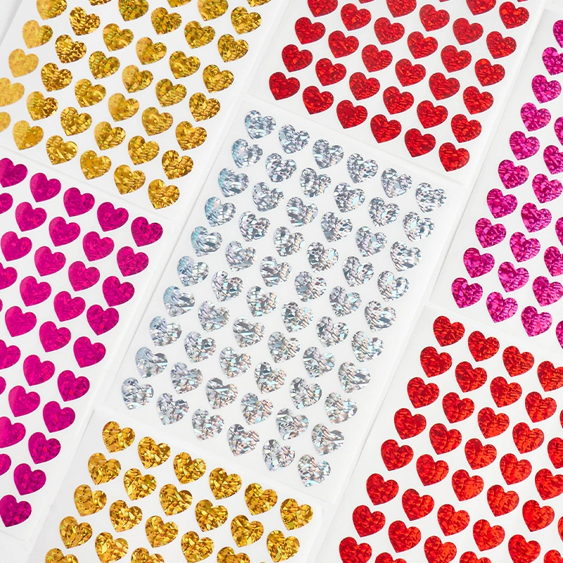 Лазерная любовь самоклеющаяся наклейка Трансграничные День Святого Валентина маленькая любовь лазерная наклейка diy ручной дневник декоративная наклейка