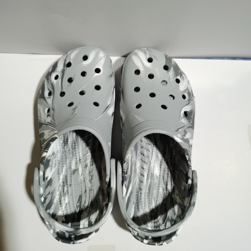 Cro Export Men's and Women's Beach Clogs Classic Marble Pattern Beach Shoes 206867