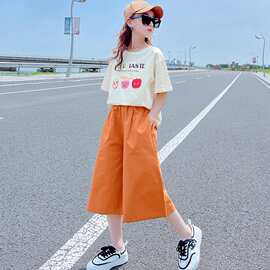 女童时髦套装洋气夏季2025新款儿童女大童女孩童装休闲女孩春夏装