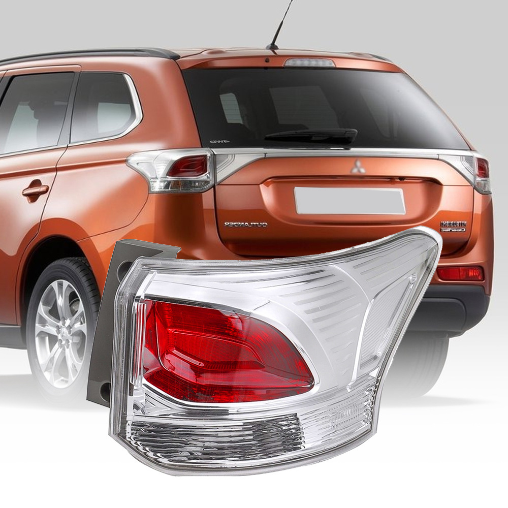 Aplicable a Mitsubishi 13 / 14 / 15 año Outlander semieconjunto de luz trasera, caja de luz de marcha atrás, cubierta de luz de freno izquierda y derecha