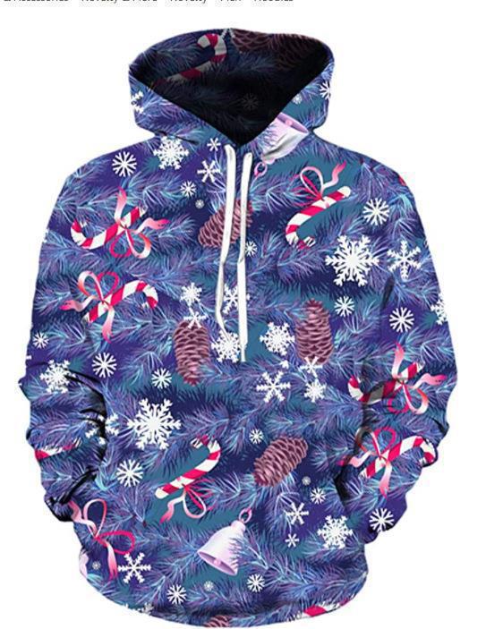 Herren Hoodie Mit 3d Digitaldruck Pullover Langarm Sweatshirt_voghion.com