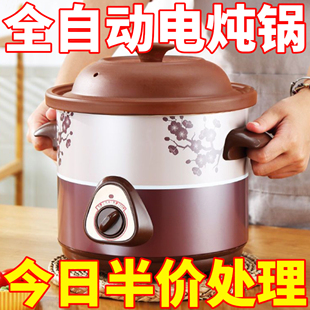 Free Shipping German Electric Stew Pot Purple Sand Fully Automatic Household Health Baby Multi-Functional Porridge Stew Casserole Soup Pot