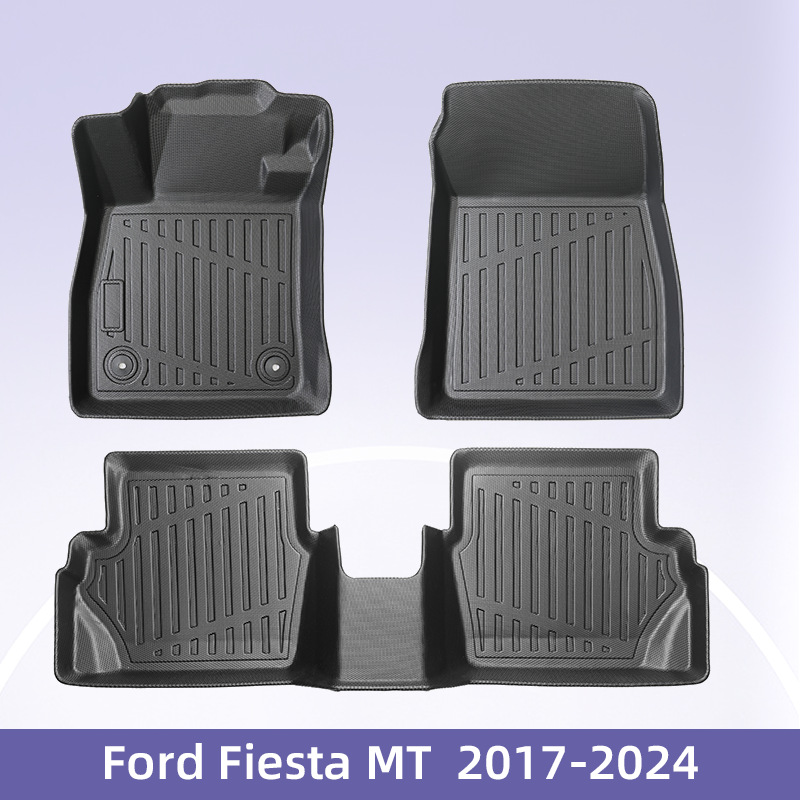 Europa para Ford Fiesta MT2017 - 2024 Combustible 3D TPE cojín de pie para automóvil