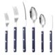 Cross-border 304 stainless steel knife, fork and spoon French rivet ABS clip handle hotel Western tableware steak knife butter knife suit
