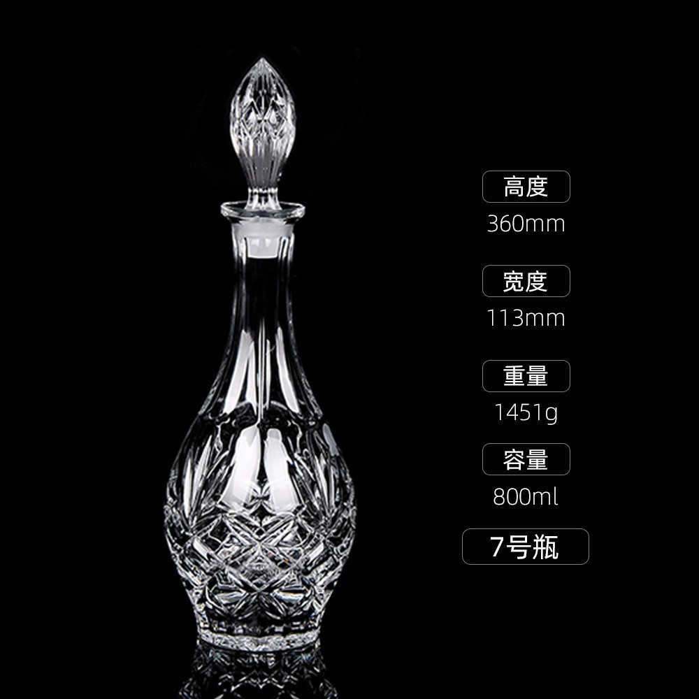 Botellas de vino de cristal transfronterizas directas de fábrica botellas de whisky europeas botellas de licores extranjeros botellas de vino blanco XO