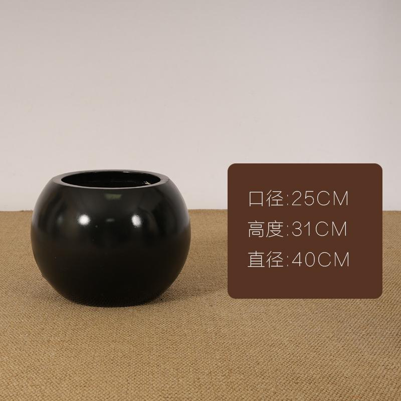Cementos de alta calidad creativos maceta cerámica de magnesio barro gran calibre redondo alto pie franja grande especial para maceta interior