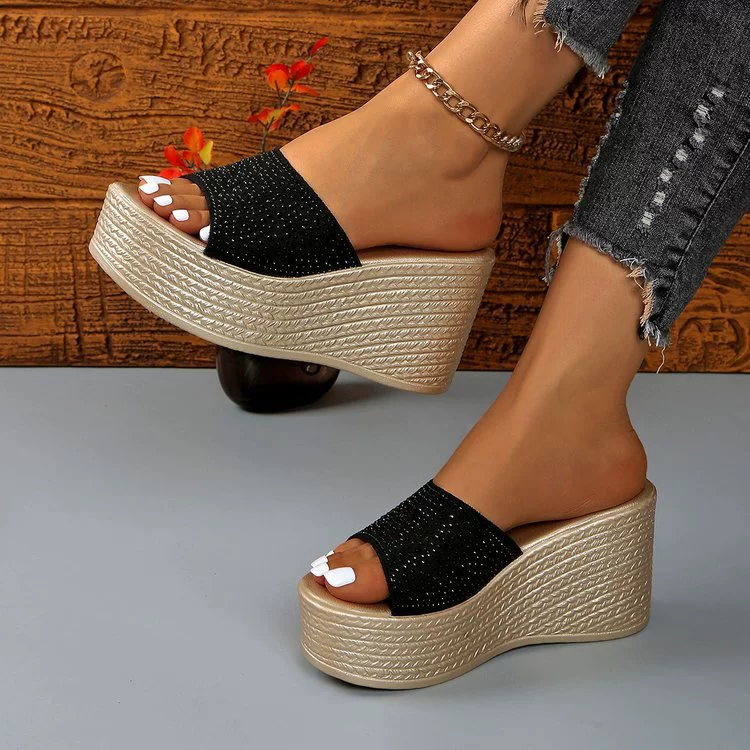 Кроссовки в корейском стиле с модными стразами, на толстой подошве, повседневные, увеличивающие рост, большие размеры, новая женская обувь для внешней торговли