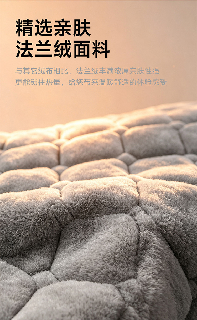 Thickened, warm, and fleece-lined car seat cushion for winter use; a versatile heated seat cushion suitable for both car and home