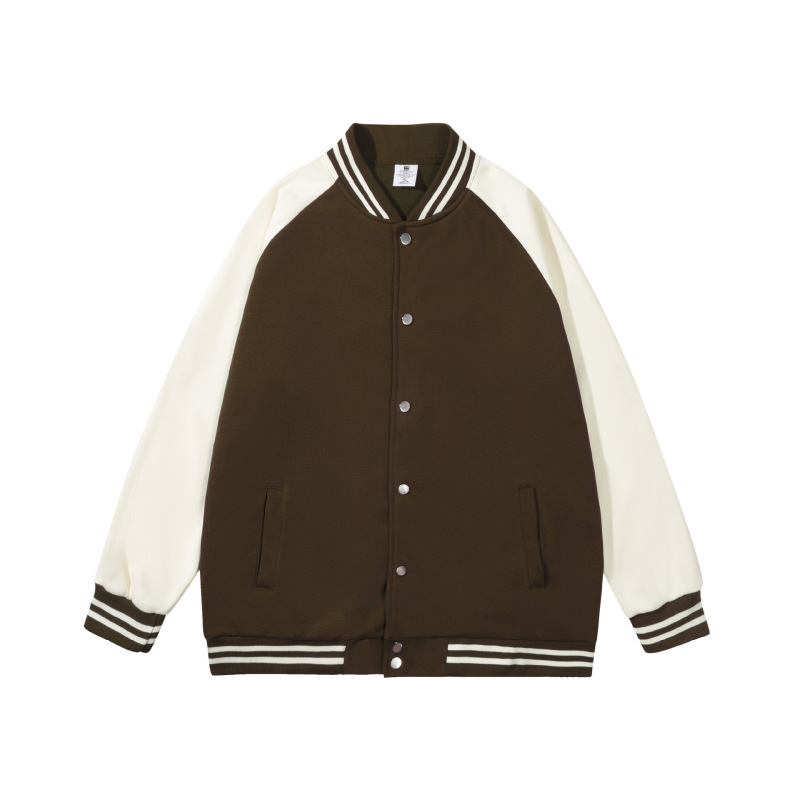 秋冬棒球服定制外套印字logo宽松型男团体工作服卫衣班服插肩刺绣|undefined