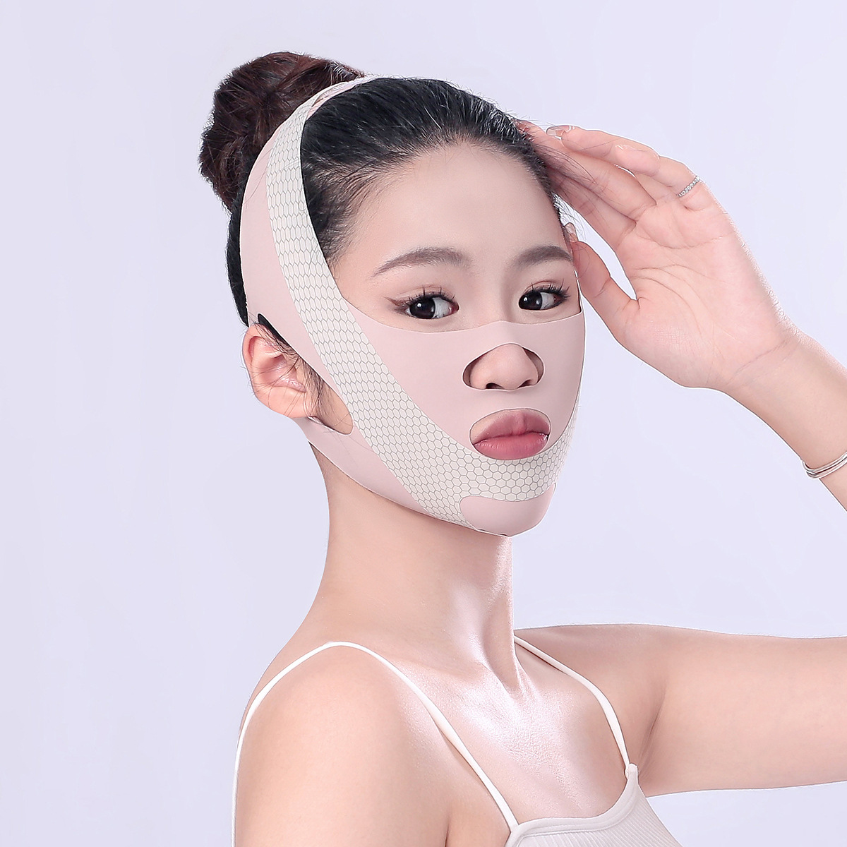V-face mask face-lifting device, sleep breathable V-face bandage, full-face sculpting V-face beauty tool brand