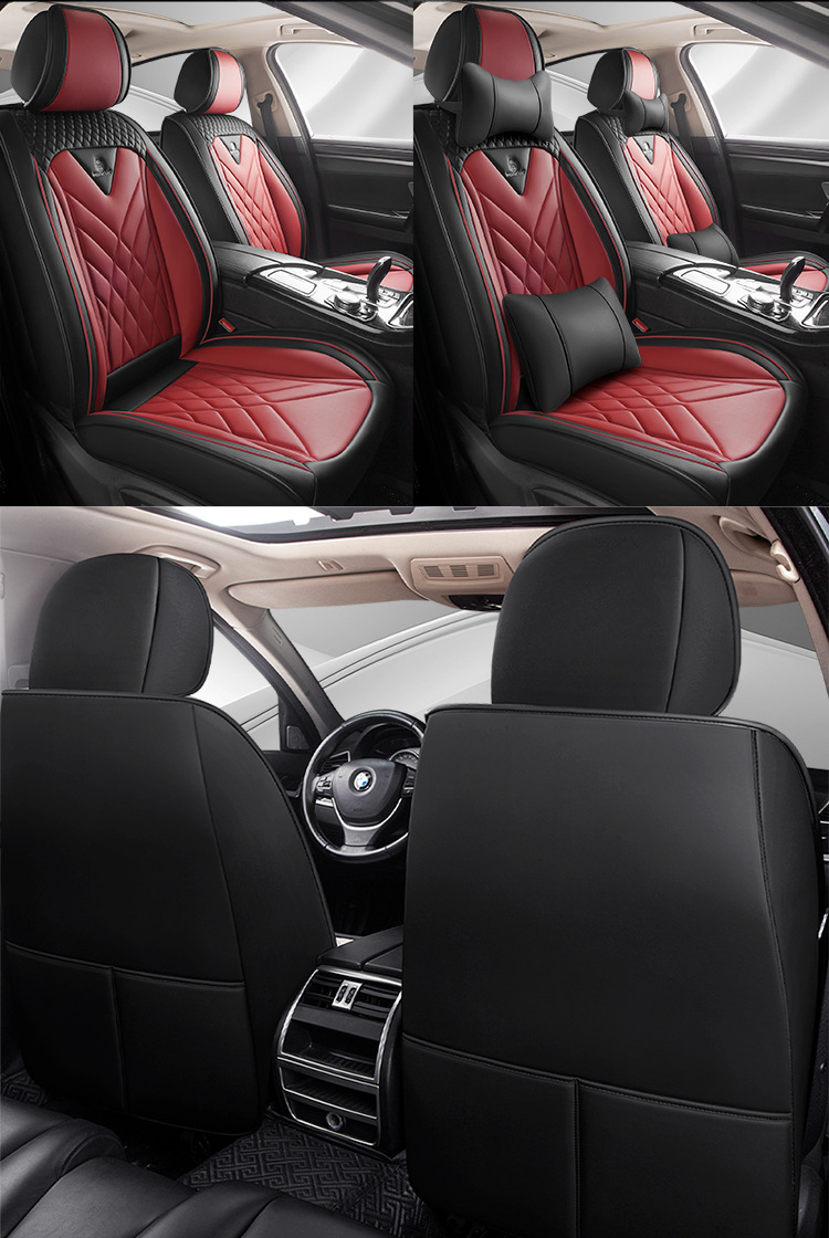 Summer New All-Inclusive Seat Cover Nappa Leather Car Cushion Car Seat Cover Four-Season Seat Cushion Seat Cushion Backrest Single Seat