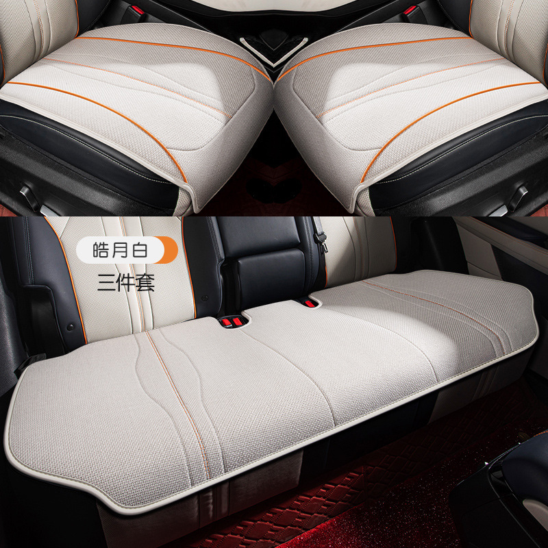 breathable, half-pack: BYD Modelə uyğun (Original) oturacaq örtükləri - 3-piece-set-bright-white-dedicated-car