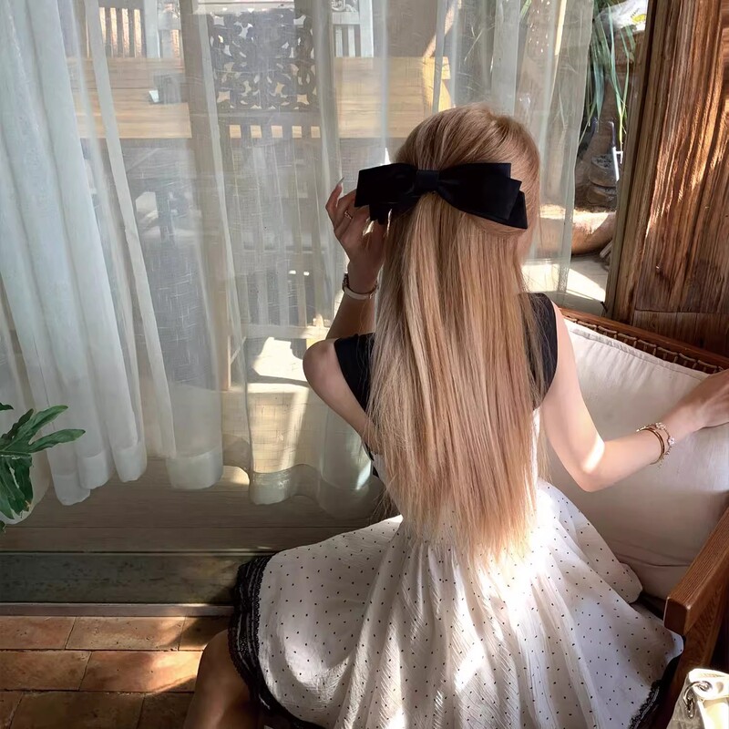 法式少女夏季波点气质连衣裙2025新款蝴蝶结甜美收腰吊带公主裙子|undefined