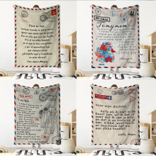 跨境欧美法兰绒信封毛毯 数码印花毛毯 午睡a类毯 沙发盖毯空调毯