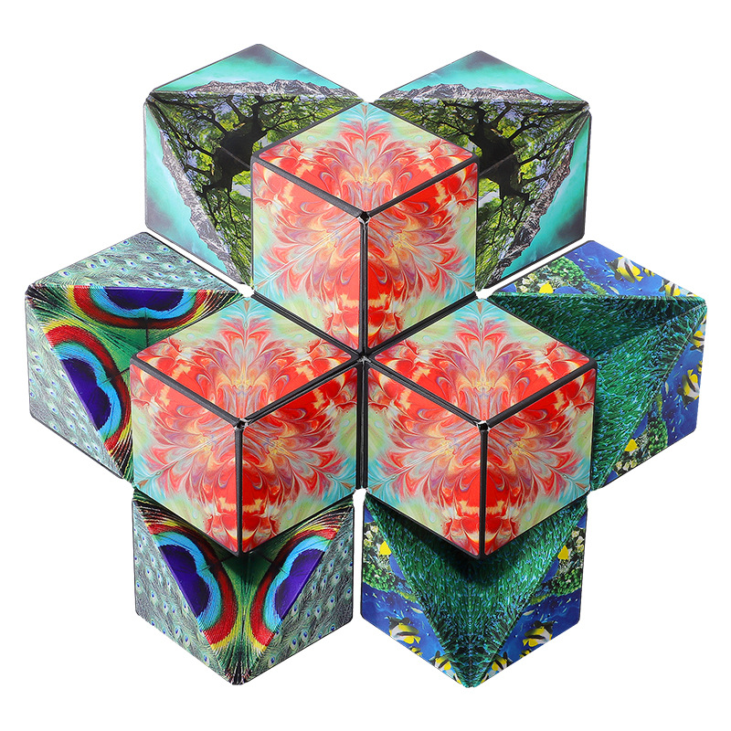 Magnetic Variable Infinite Rubik's Cube 3D Three-dimensional Geometry Special-shaped Rubik's Cube Children's puzzle decompression logical thinking toys