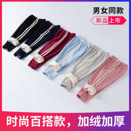 保暖裤儿童加绒运动裤男女童加绒加厚休闲卫裤中小童纯色长裤童裤