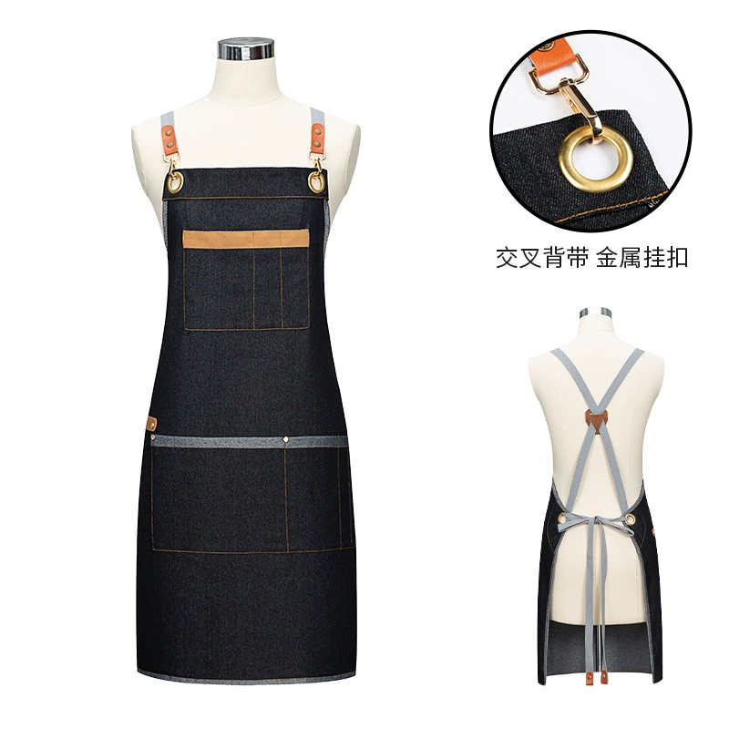 Кухонный домашний фартук рекламный фартук Чайный домик отель официант кулинарный фартук DIY печатный текст CF CN06