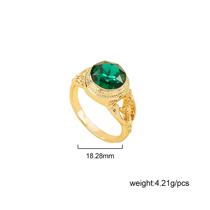 Retro Gem Ring Wholesale display picture 1